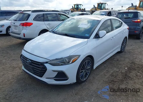 2018 Hyundai Elantra Sport z USA, uszkodzony, nr VIN KMHD04LB3JU456943